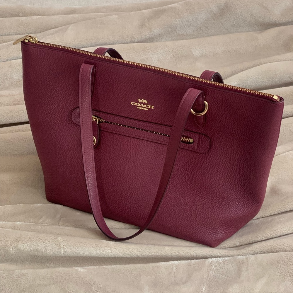 COACH maroon purse